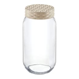 Glass Straw Decorated Jar 1500 cc 1