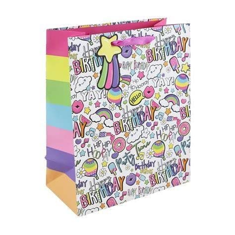 Girly Text Large Bag