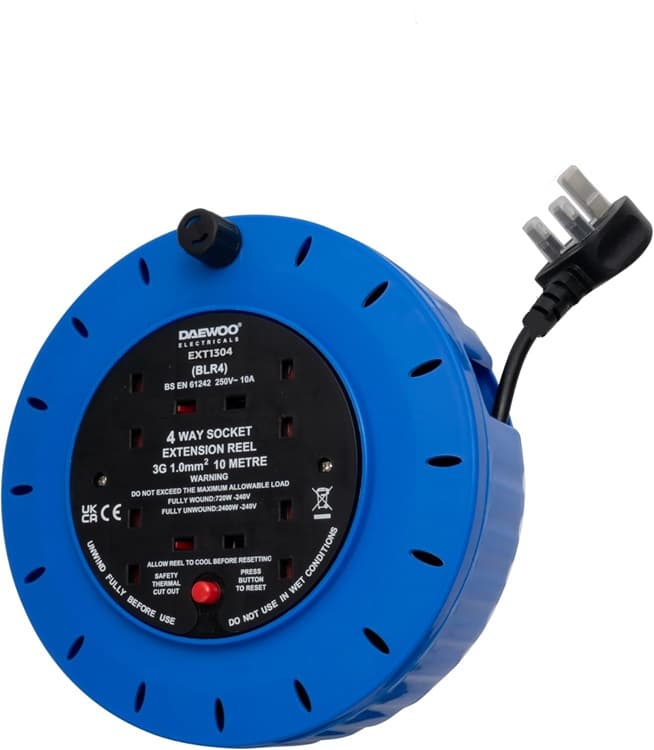 Daewoo 4 Gang 10M Extension Reel