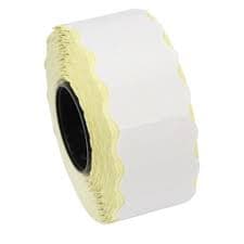 6000 WHITE PRICE GUN LABELS 4ROLLS X 1500 1