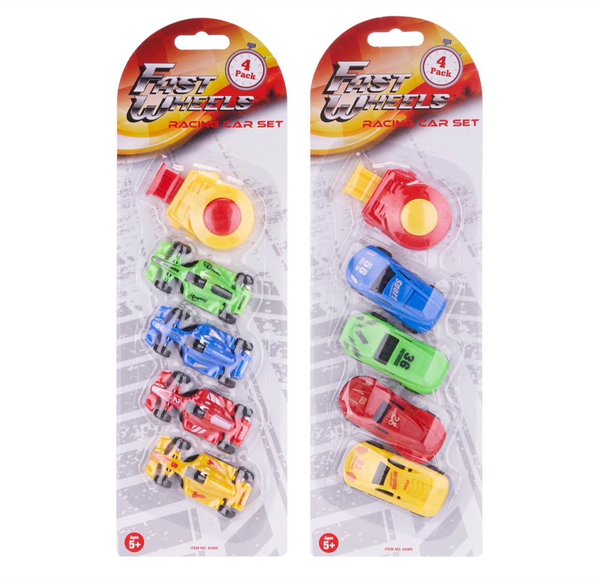 Whl 4pk Cars and Launcher 2 Asst Fast Wheels