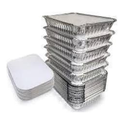 Better Options Aluminum Foil 100PCS  24X24CM ContainerS with Lid 1
