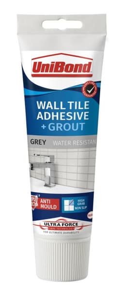 UniBond Ultra Force Wall Tile Adhesive & Grout Grey 0.3kg Tube 2