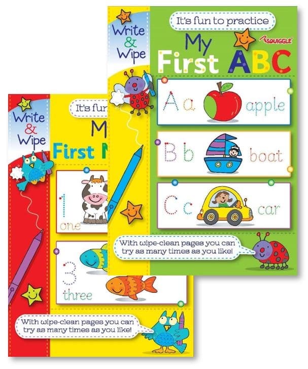 My First Numbers & ABC Write & Wipe Book