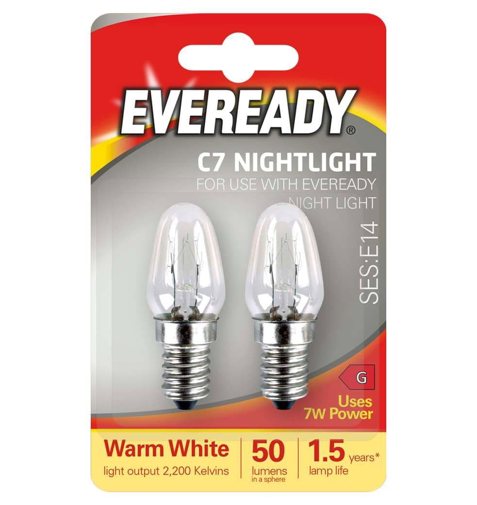 Eveready Night Bulb E14 (SES) 50lm 7W 2200k (Warm White)