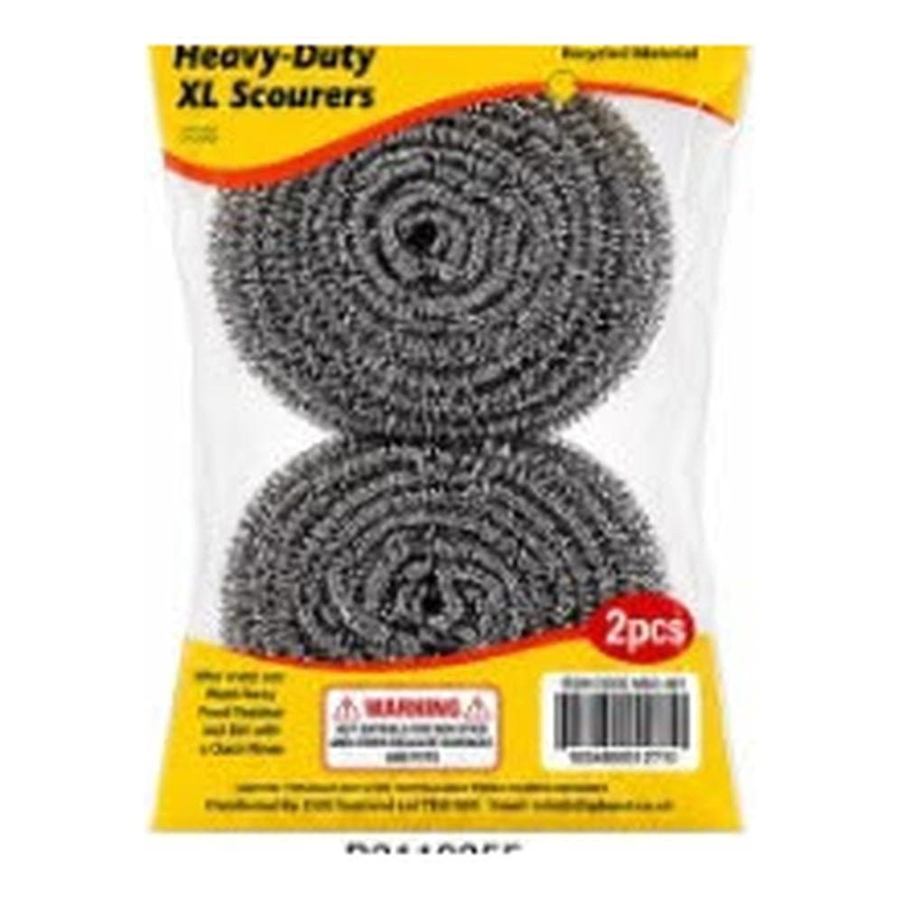 Better Options 2pc Extra Tough Stainless Steel Spiral Scourers