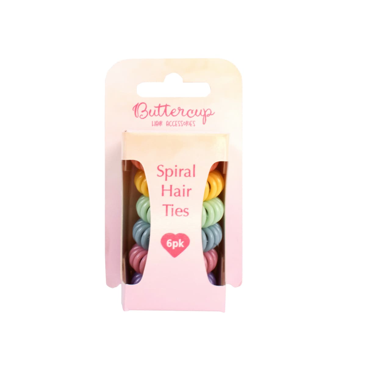 OTL small coloured spiral hair ties