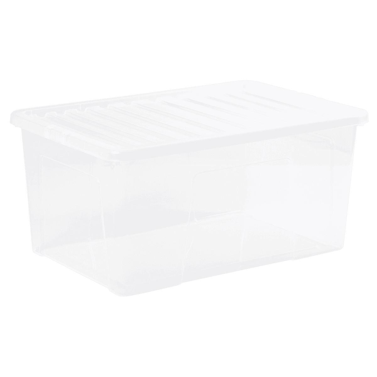 WHAM  Crystal 90Ltr Box&Lid Clear