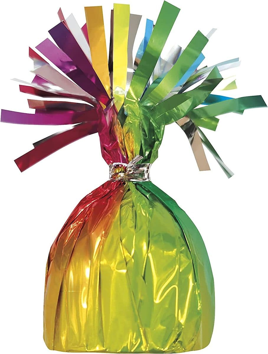 Unique Party Foil Balloon Weight Rainbow