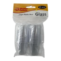 Better Option Clear Plastic Shot 25pcs 1