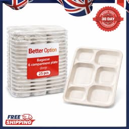 Better Options 6 Compartment Plates Deep  PK OF 25 2