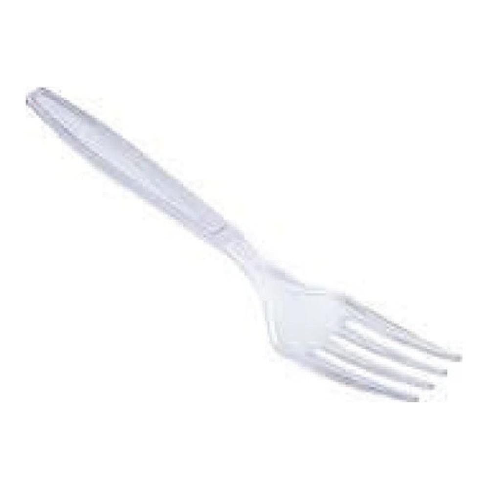 Better Options Heavy Duty Reusable 50pc Clear Plastic Fork