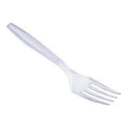 Better Options Heavy Duty Reusable 50pc Clear Plastic Fork 1