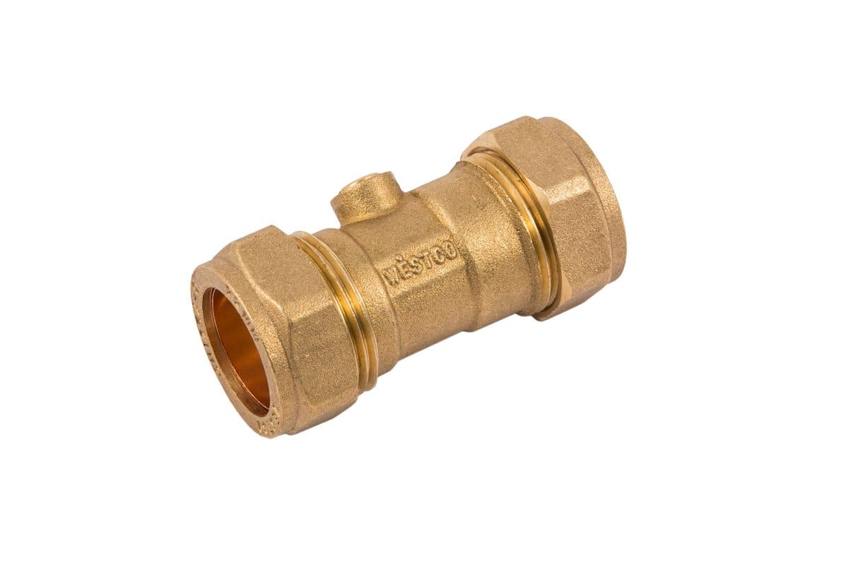 Securplumb L/P CXC Brass Isolating Valve 15mm