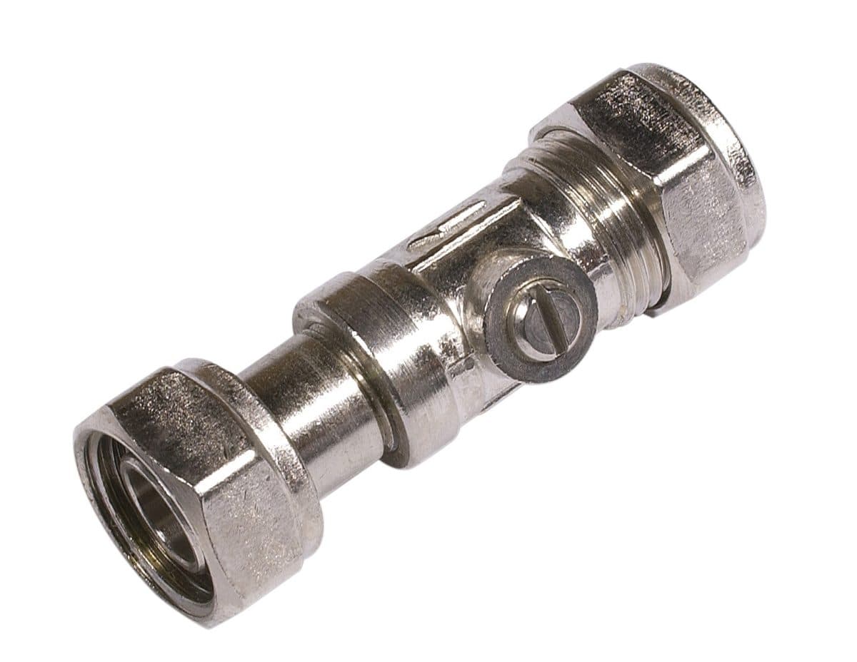 Securplumb Straight CP Service Valve 15x1/2