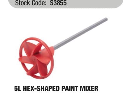 Am-Tech  5L hex-shaped shaft paint mixer