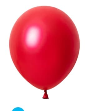 Unique Party 50 - 12" Red Premium PRL Balloon
