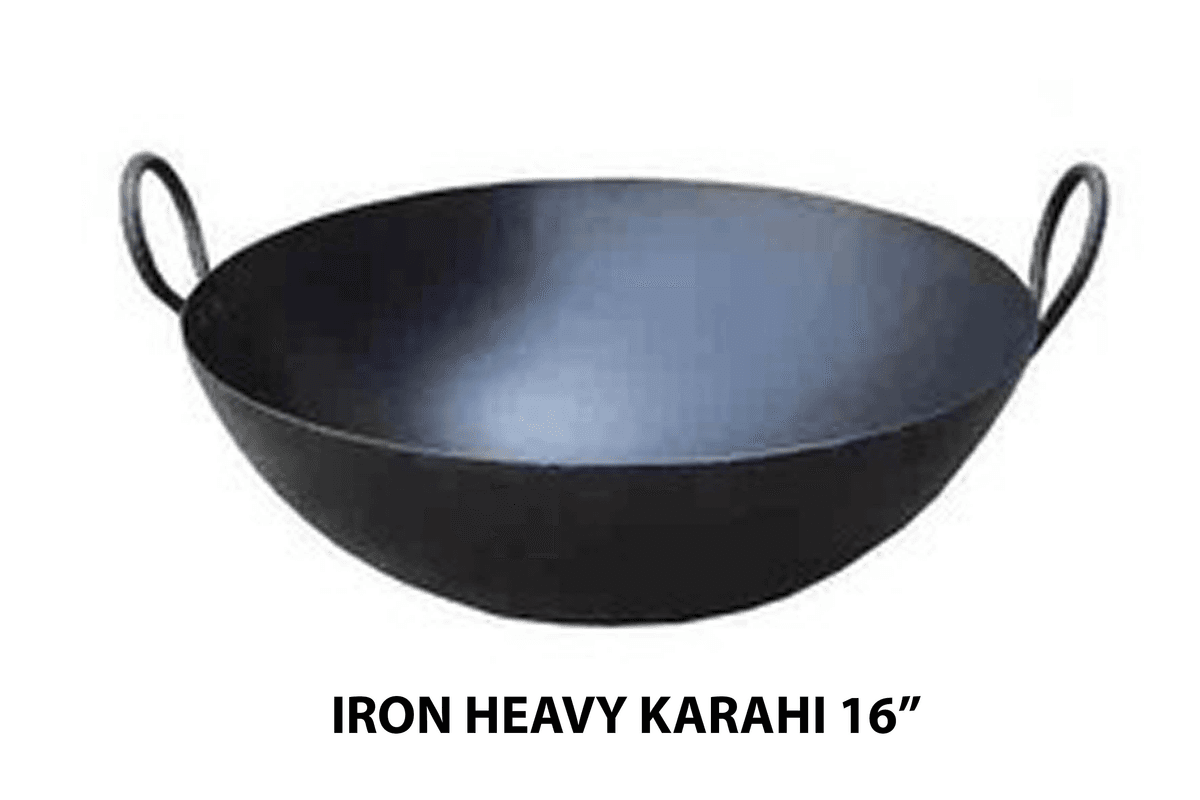Tristar 16" Round Bottom Iron Kadai
