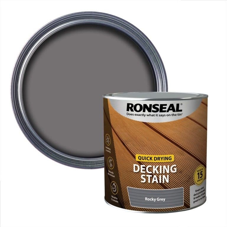 Ronseal Quick Drying Decking Stain Rocky Grey  2.5l
