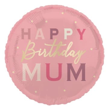 Unique Party18"  Happy Birthday Mum