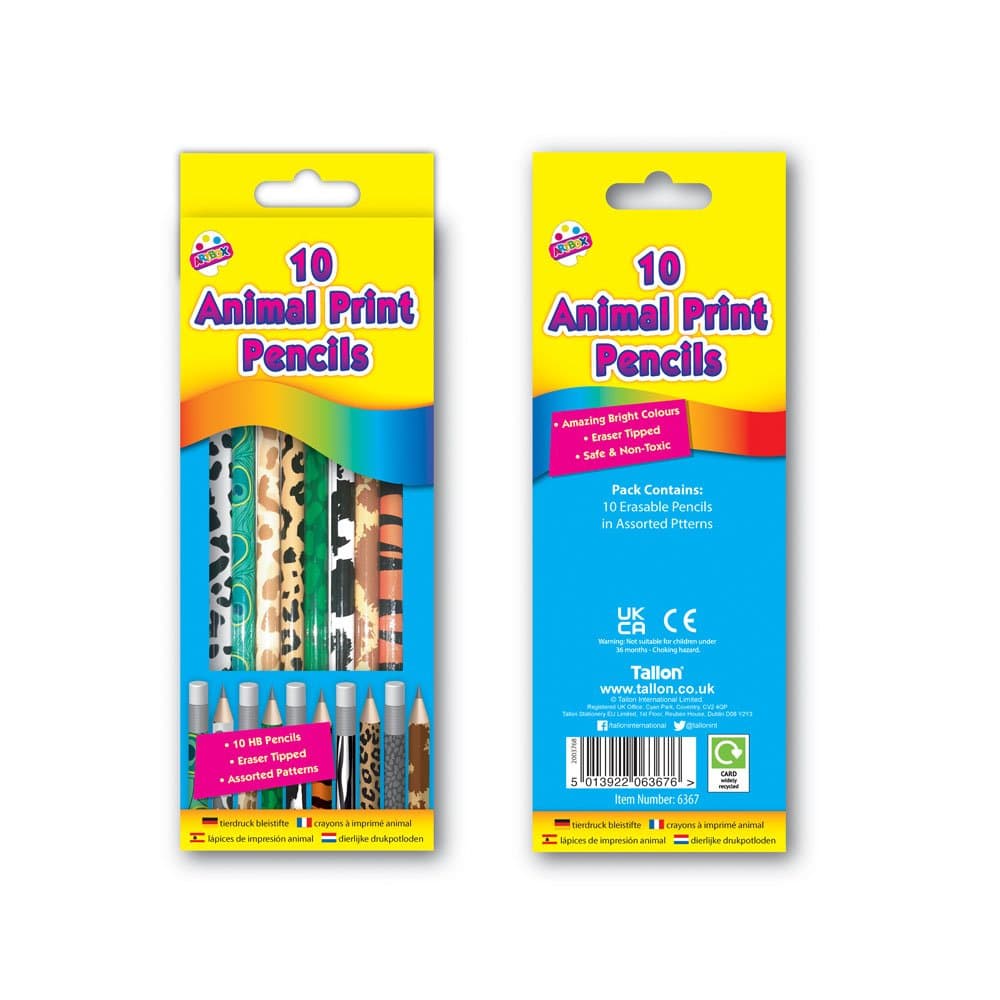 Tallon 10 Animal Print Pencils