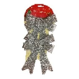 Christmas 17*20cm Bow 2Pc/Set(Silver) 1
