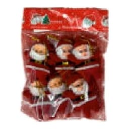 Christmas 3" Flocking Santa 6Pcs/Set 1