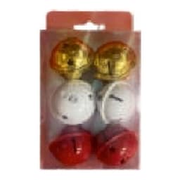 Christmas 4cm  Bell 6Pc/Set 1