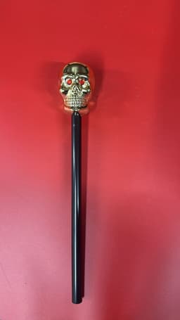 Halloween Gilded Ghose Head Cane 1