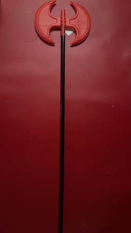 Halloween Red Double-Sided Round Axe 1