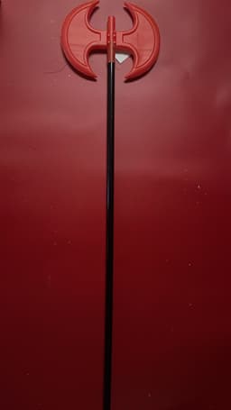 Halloween Red Double-Sided Round Axe 2