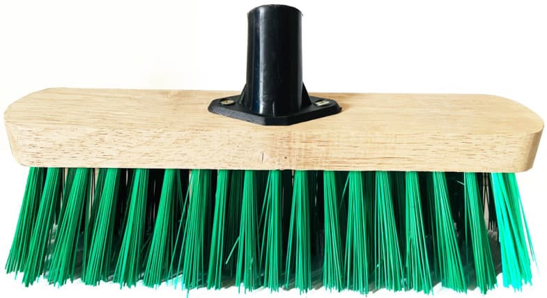 16 inch Broom Head Pet Stiff Green