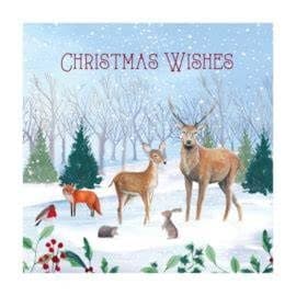 Woodland 12pk White Kraft Card