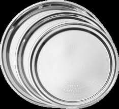 D2G 40cm Round Steel Tray