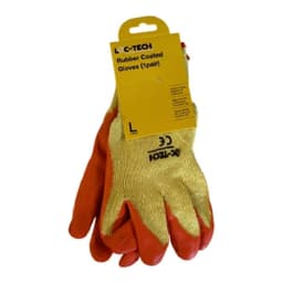 Loc-tech Large Hi-Vis Rubber Coated Gloves 1