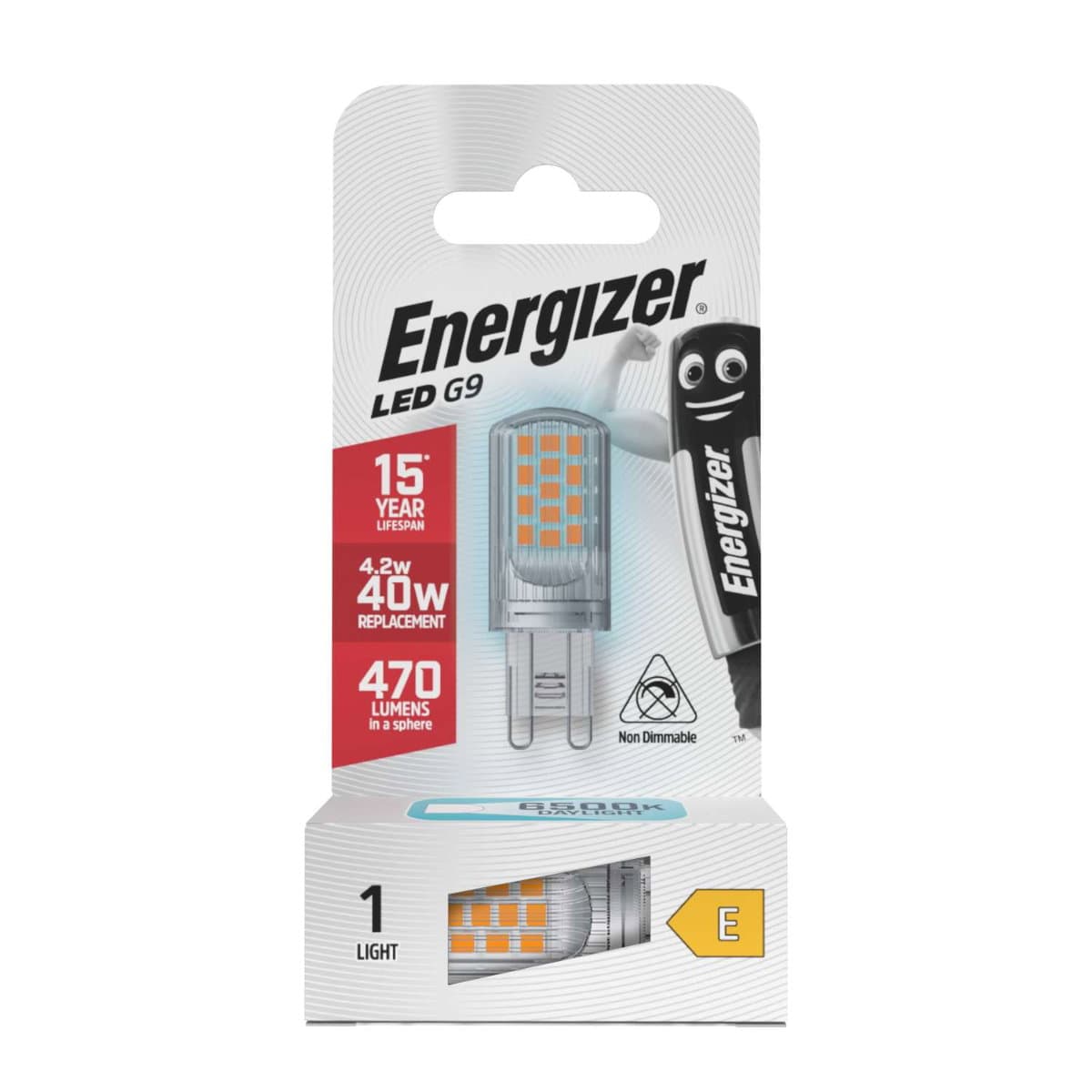 Energizer LED G9 470lm 4.2W 6,500K (Daylight