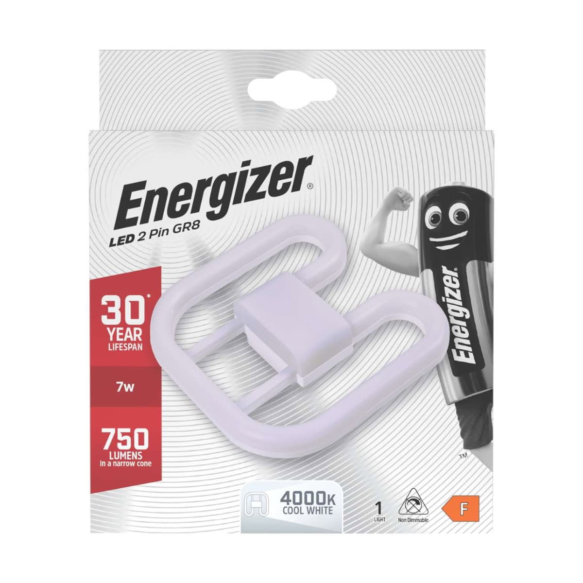 Energizer LED Lamp GR8 2 Pin 7W 750lm 4000K (Cool White
