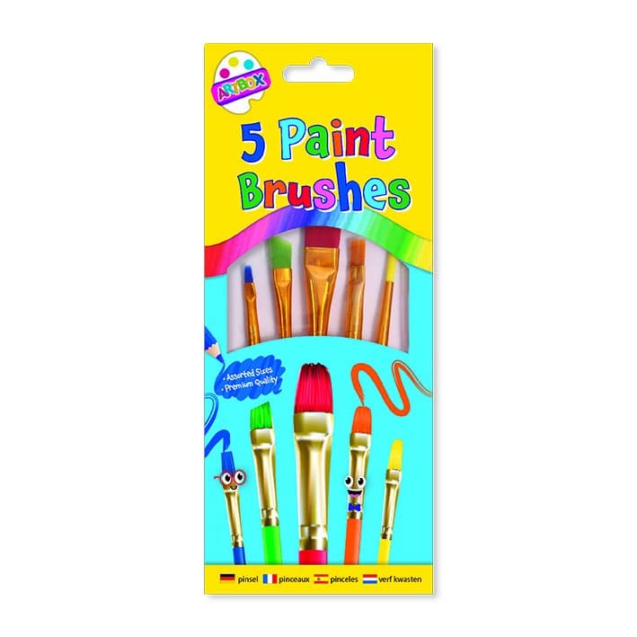 Tallon 5 Assorted Paint Brushes
