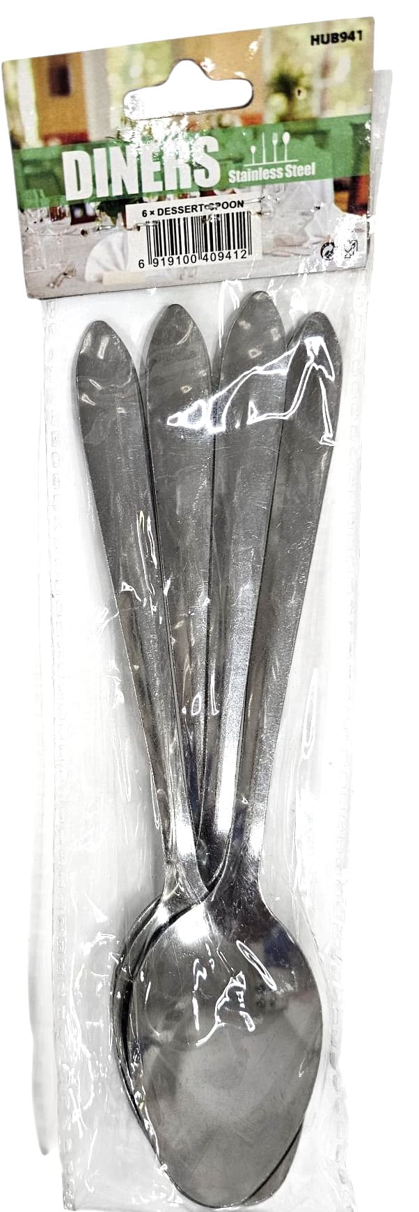 Sov 6PK Plain Dessert Spoon