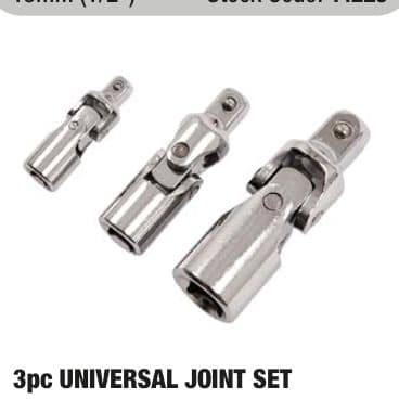 Amtech 3 Piece universal joint set