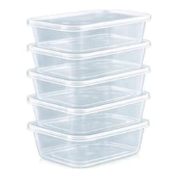 Better Options Plastic/Microwave  Food Containers with Lids 500ml ( 6pcs) 2