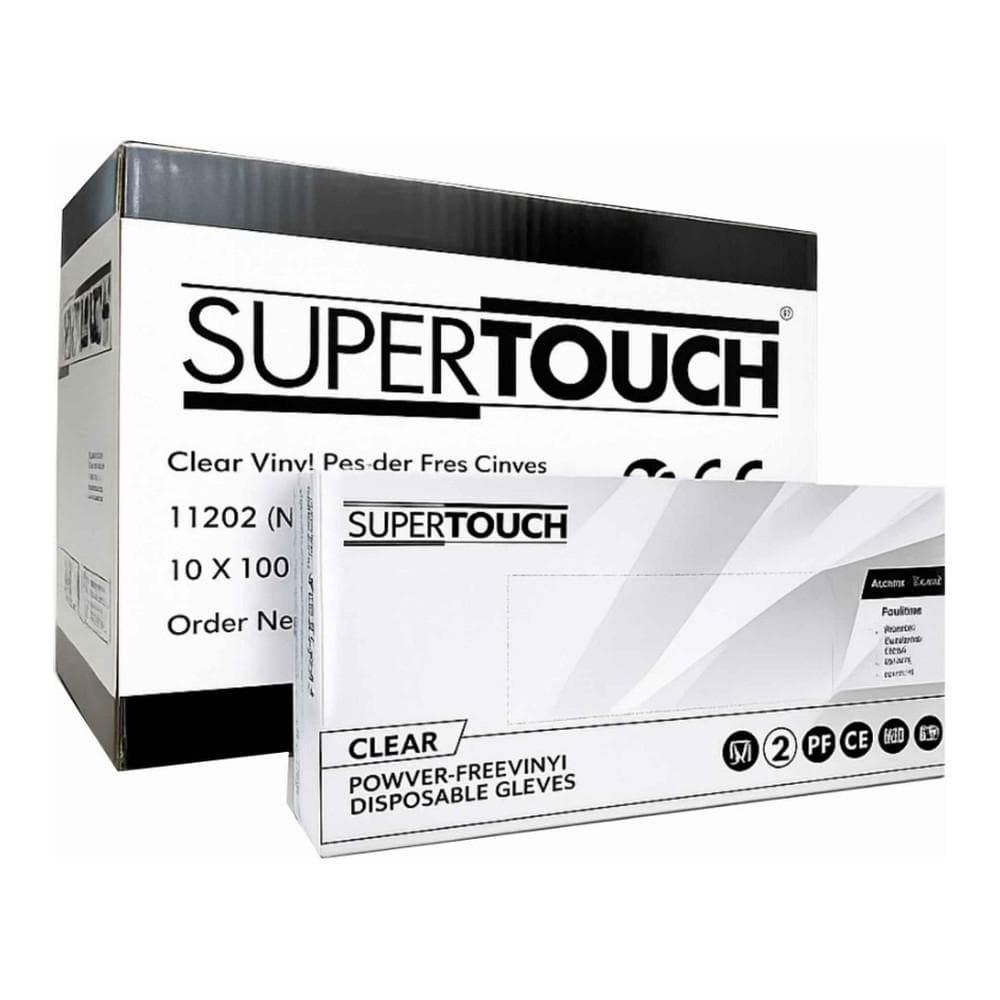 Supertouch Vinyl Clear P/F Large - 10x100