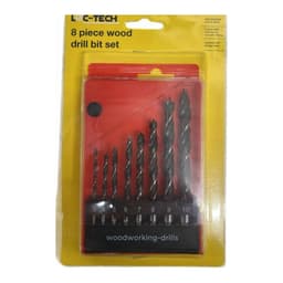 Loc-tech 8 Piece Wood Drill Bit Set 1