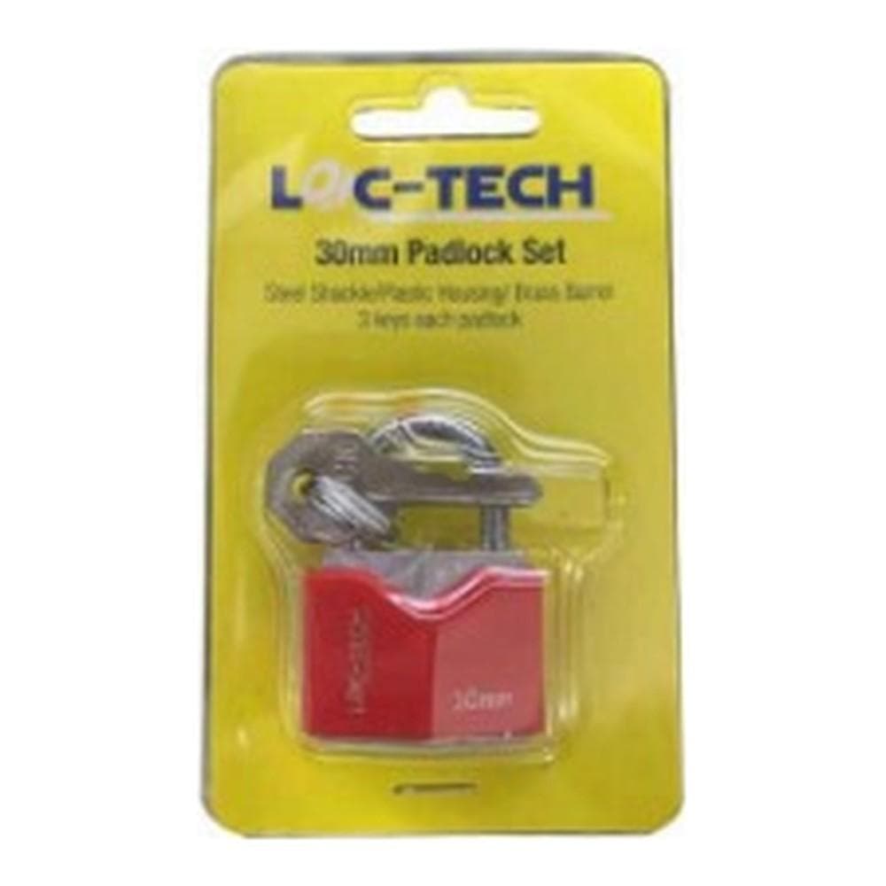 Loc-tech 30mm Padlock Set with Plastic Housing