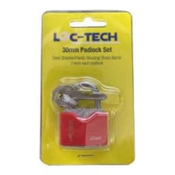 Loc-tech 30mm Padlock Set with Plastic Housing 1
