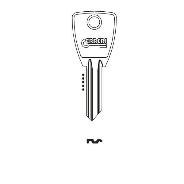 Errebi Cylinder Key Blank Orion SOF10 Silca SI15 pin To Suit Sofi