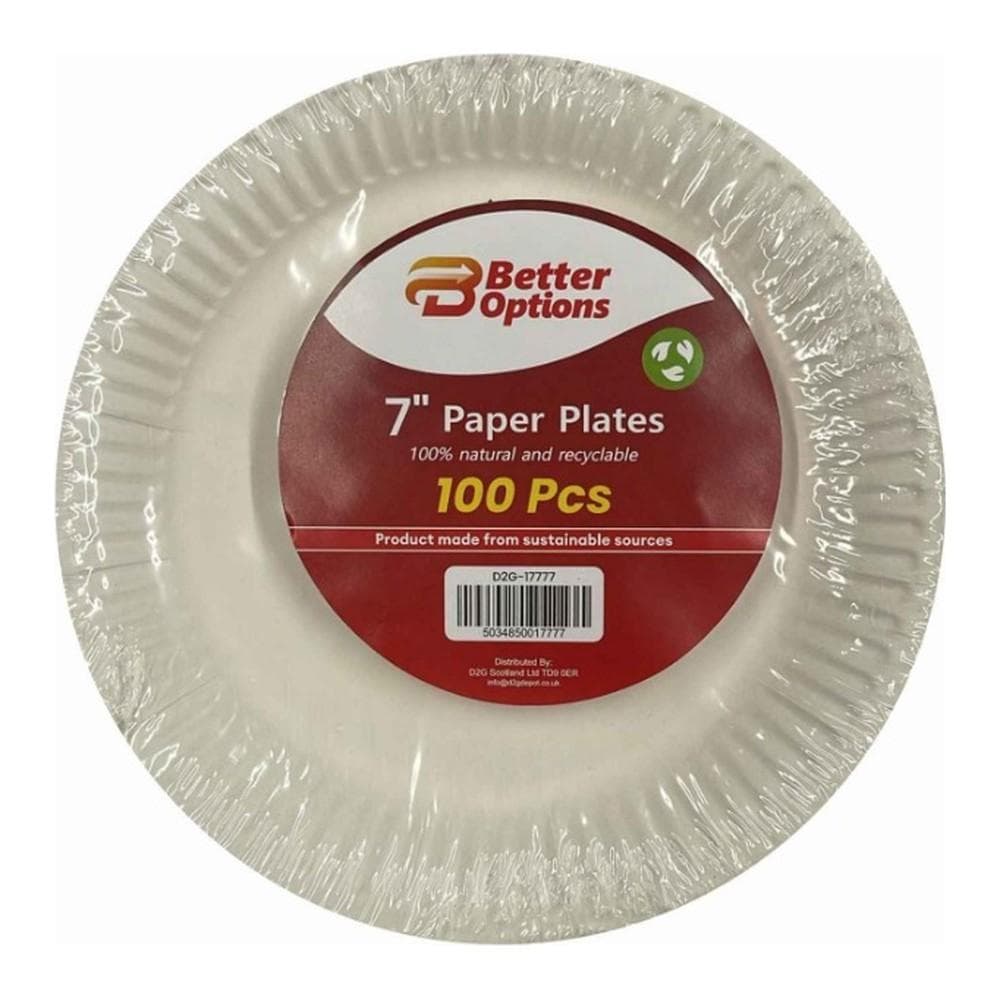 Better Options 7" Paper Plates 100pk