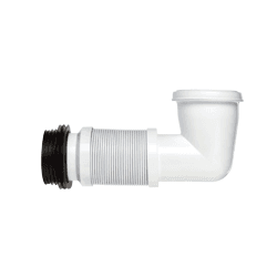 Securplumb Bent Flexible W/C Pan Connector