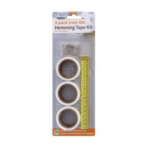 Rysons  3PK Iron on Hemming Tape
