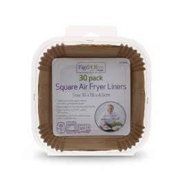 DGI 30PK Square Air Fryer Liners 16x16x4.5cm